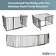 image 5 of Safetots Two Door Multi Panel Solution for Up and Down Staircases, Black, 174cm of length, includes 2 Door Opening Panels