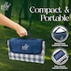 image 4 of Pelle & Sol Blue Picnic Blanket Waterproof 200x140cm