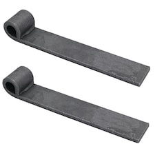 Trailer Truck Tailgate Strap Hinge Self Colour 12.5mm Pin Weld On 150mm 2pc Grey