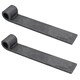 image 1 of Trailer Truck Tailgate Strap Hinge Self Colour 12.5mm Pin Weld On 150mm 2pc Grey