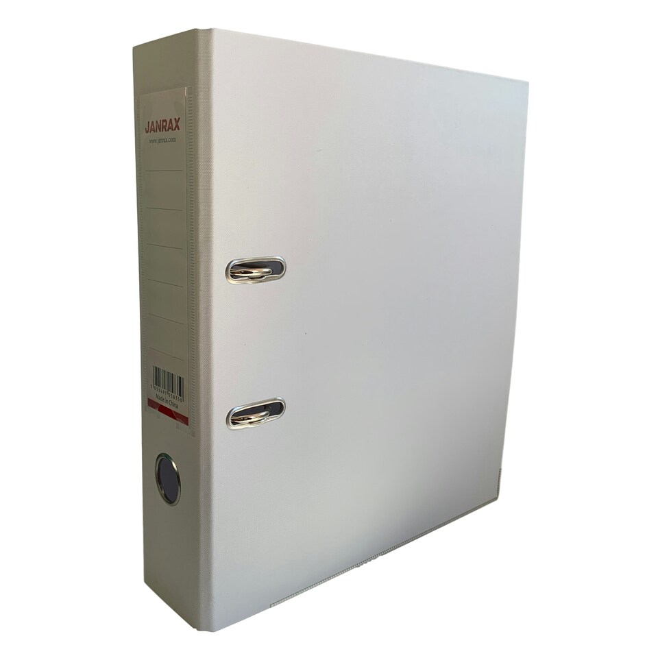 image 1 of A4 White Paperbacked Lever Arch File by Janrax