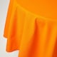 image 1 of Homescapes Orange Cotton Round Tablecloth - 178 cm Orange