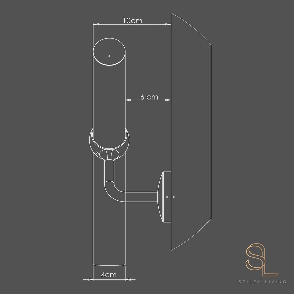image 1 of Stiley Living Wall Mounted Handrail Kit, Banister System with Brackets and Fixings | Gold | Antique Brass | 2.4m