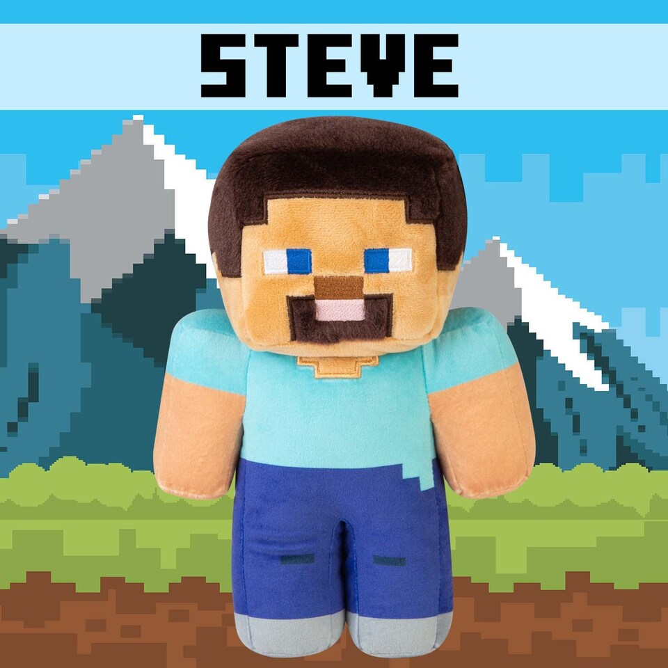 image 1 of Minecraft Steve Soft Toy Multi-colour - 28cm x 15cm