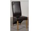 image 7 of Dakota 182 x 92cm Oak Large Dining Table and 8 Lola Leather Chairs | Brown | Brown