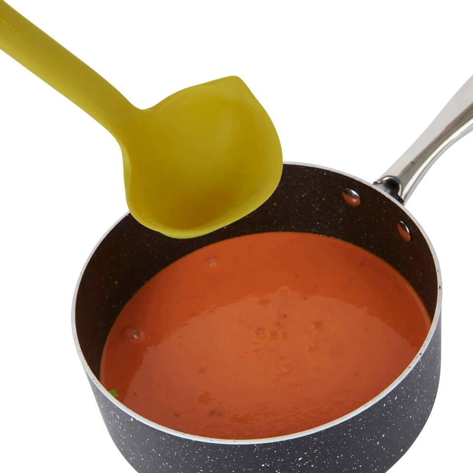 image 1 of Colourworks Silicone Kitchen Ladle with Spout Green