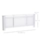 image 5 of HOMCOM Extendable Radiator Cover, Modern MDF White Painted Cabinet with Horizontal Slats for Living Room, Bedroom, 139-208.5L x 20.5W x 82.5H cm