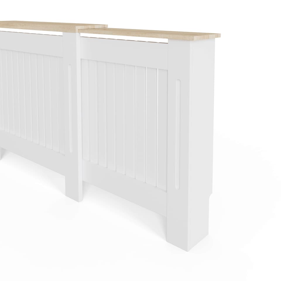 image 1 of Longslow Adjustable Radiator Cover | White | White