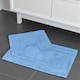 image 2 of Showerdrape Pinnacle Cobalt 2 Piece 100% Cotton Bath Mat Set | Multi | 1