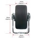 image 7 of SPARES2GO Castor Wheel Trolley Wheels Caster 32mm 1'' Mini + Screws Rubber Fixed x 4
