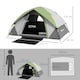 image 5 of Outsunny 3-4 Man Camping Tent withSewn-in Groundsheet, 3000mm Waterproof