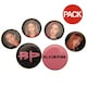 image 1 of BlackPink Badge Set (Pack of 6) - Multicoloured - One Size