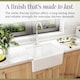 image 4 of 595mm - Single Bowl Fireclay Butler Kitchen Sink - Tap Ledge