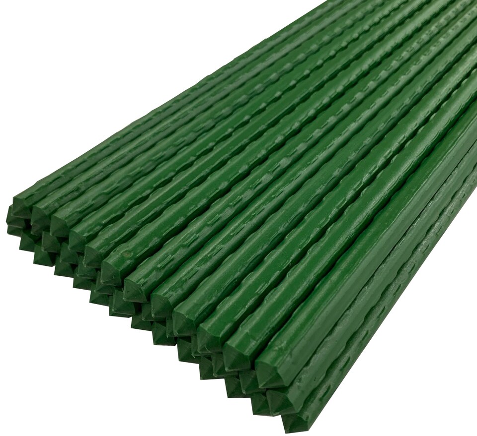 image 1 of Plastic Coated Metal Garden Plant Support Sticks (80cm) - Pack of 80