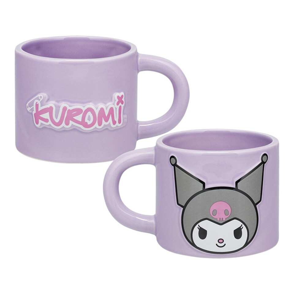 image 1 of Kuromi Purple Mug, Officially Licensed Sanrio Hello Kitty Friends 400ml Ceramic Coffee Cup Gift for Girls Women Teens, Paladone