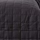 image 3 of Homescapes Cotton Quilted Reversible Bedspread Black and Grey - 230 x 250 cm Black
