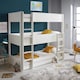 image 1 of Snowdon White Three Tier Bunk Bed With Ethan Spring Mattresses