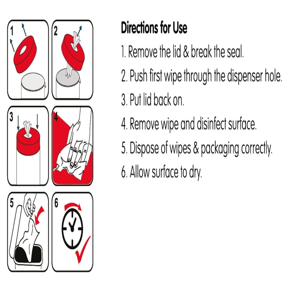 image 1 of Alcohol Disinfectant Wipes (200 Sheet Tub)