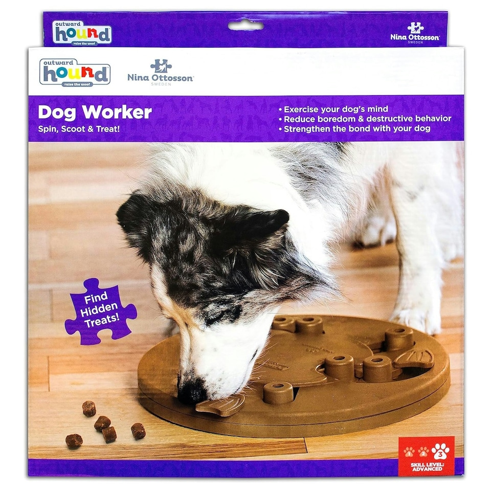 image 1 of Nina Ottosson Interactive Dog Worker Tan