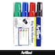 image 2 of Artline Big Nib Whiteboard Pens Chisel Nib Assorted 4 Pack