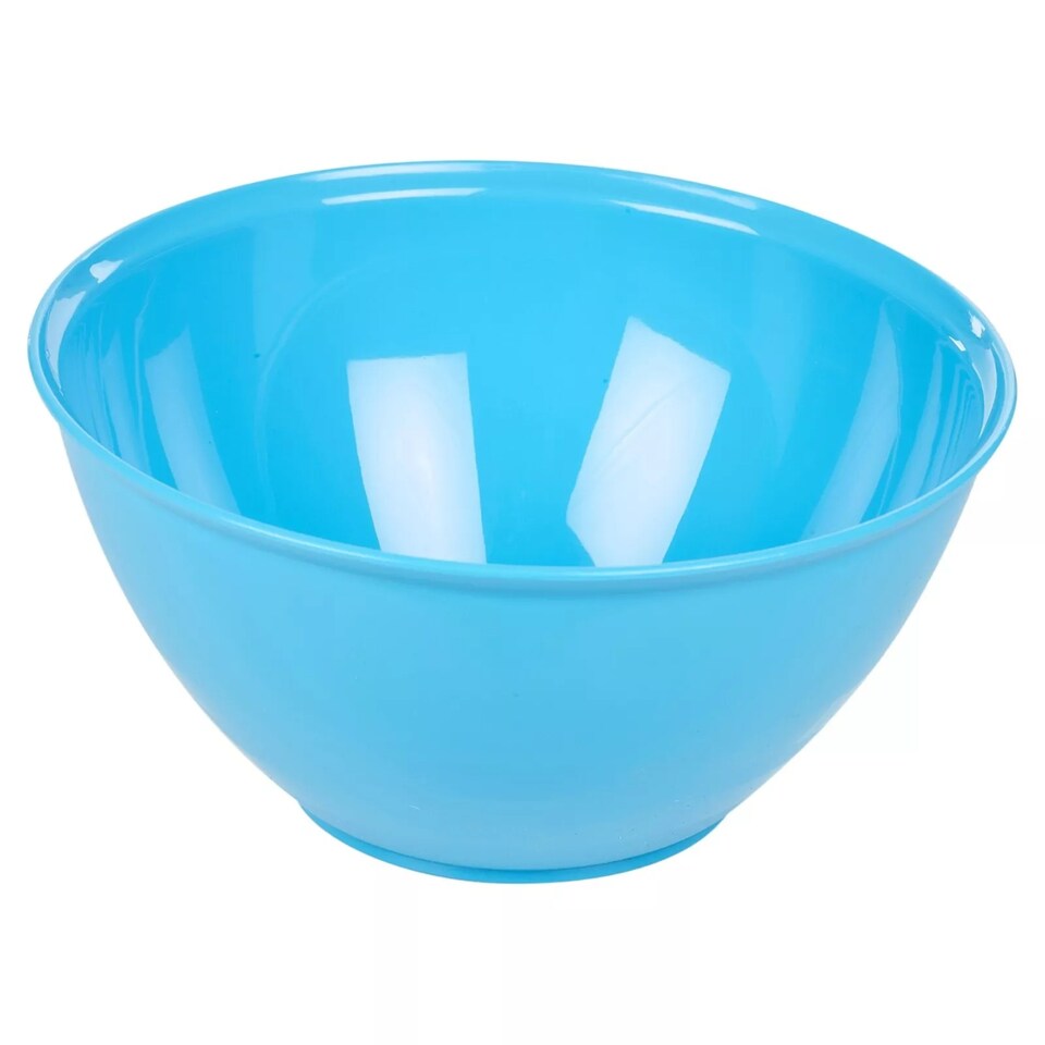 image 1 of Durable Plastic Colourful Kitchen Mixing Salad Bowls Microwave & Dishwasher Safe | Blue | Blue | 3.4 Litre | 1