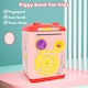 image 3 of Electronic Money Bank for Kids Pink Password & Fingerprint Toy ATM Piggy Bank Secure, Fun & Educational Savings Box
