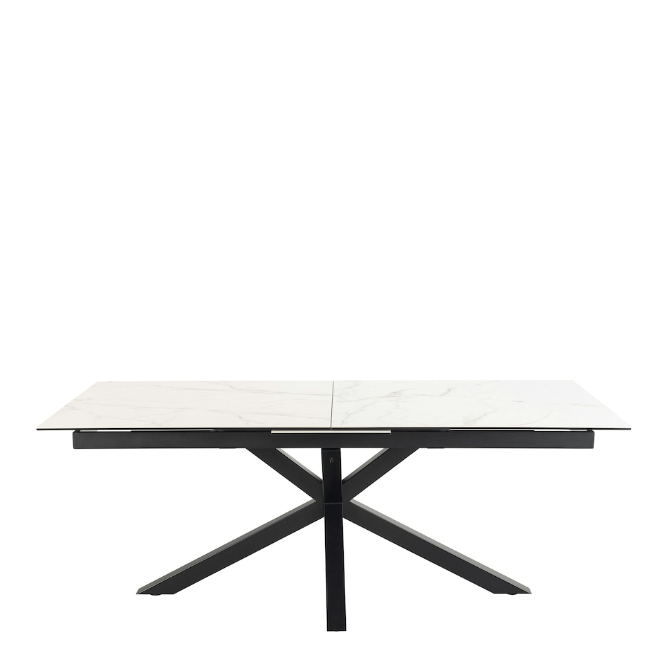 image 1 of Heaven Extendable Dining Table with Ceramic White Top 200cm