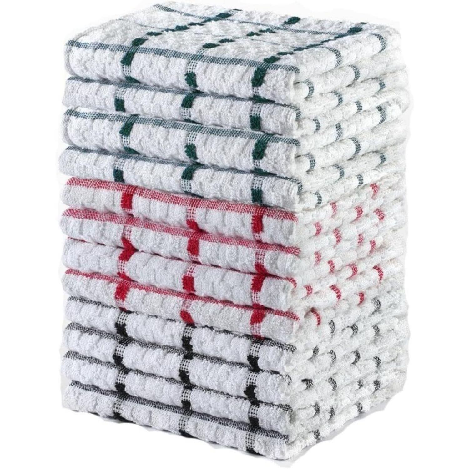 Cotton Tea Towels 70x40cm Kitchen Towels Set Pack of 2 Absorbent