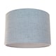 image 1 of Contemporary and Sleek Blue Textured Linen Fabric Drum Lamp Shade 60w Maximum | Blue | Blue | 1