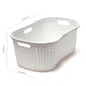image 4 of Addis Rattan Effect 40L Hipster Laundry Basket - Cream Cream