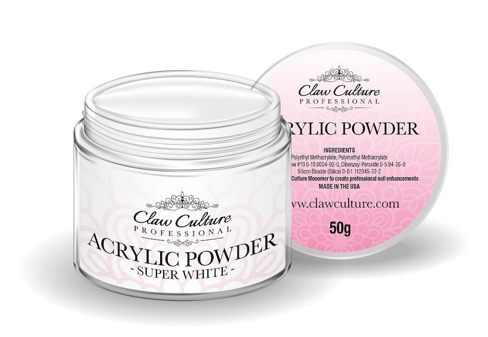 Acrylic Nail Powder 50g - Super White