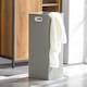 image 10 of SoBuy Slim Bathroom Storage Cabinet with Removable Laundry Basket, Light Brown, 23.6x11.8x35.4 inches, 24.1 kg - BZR65-PF