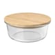 image 1 of Seasons Vista 750ml Salad Bowl - Transparent/Natural - One Size | Clear