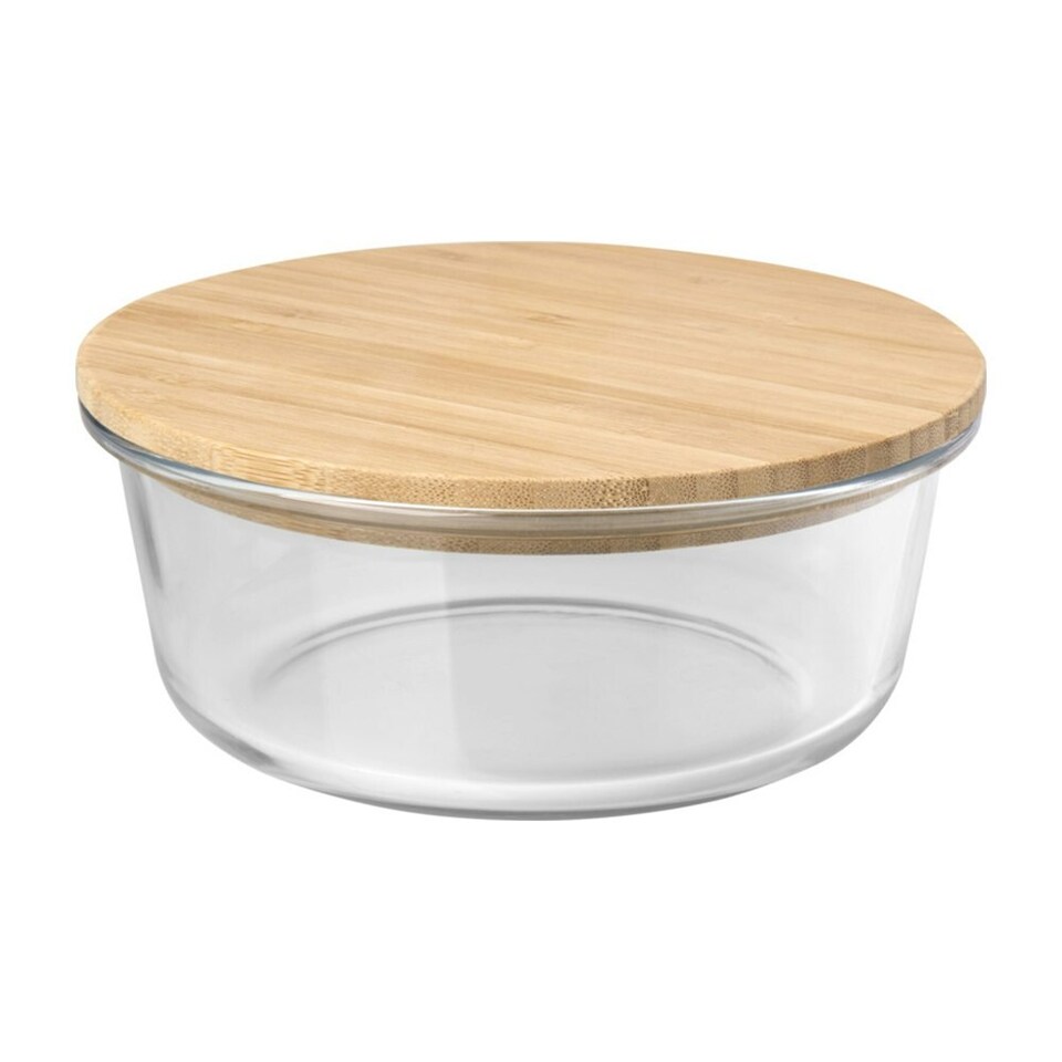 image 1 of Seasons Vista 750ml Salad Bowl - Transparent/Natural - One Size | Clear