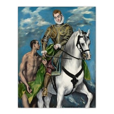 Saint Martin and the Beggar Oil Painting El Greco Huge Wall Art Poster Print