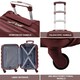 image 4 of Flight Knight 25" 4 Wheel ABS Hard Case Medium Suitcase 100+ Airlines Approved - easyJet, British Airways, Ryanair, Jet2, Emirates & Many More - Check-in | Purple | Burgundy | Medium