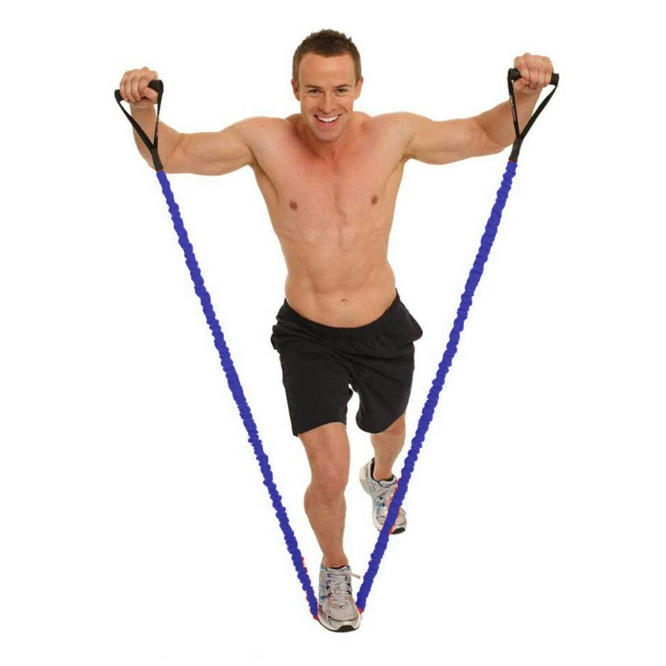 image 1 of Fitness Mad Resistance Band - Blue - Medium (UTMQ674)