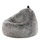 image 3 of Cocoon Faux Fur Bean Bag Arctic Wolf Grey Bean Bag Chairs | Grey | Arctic Wolf Grey | L | 1