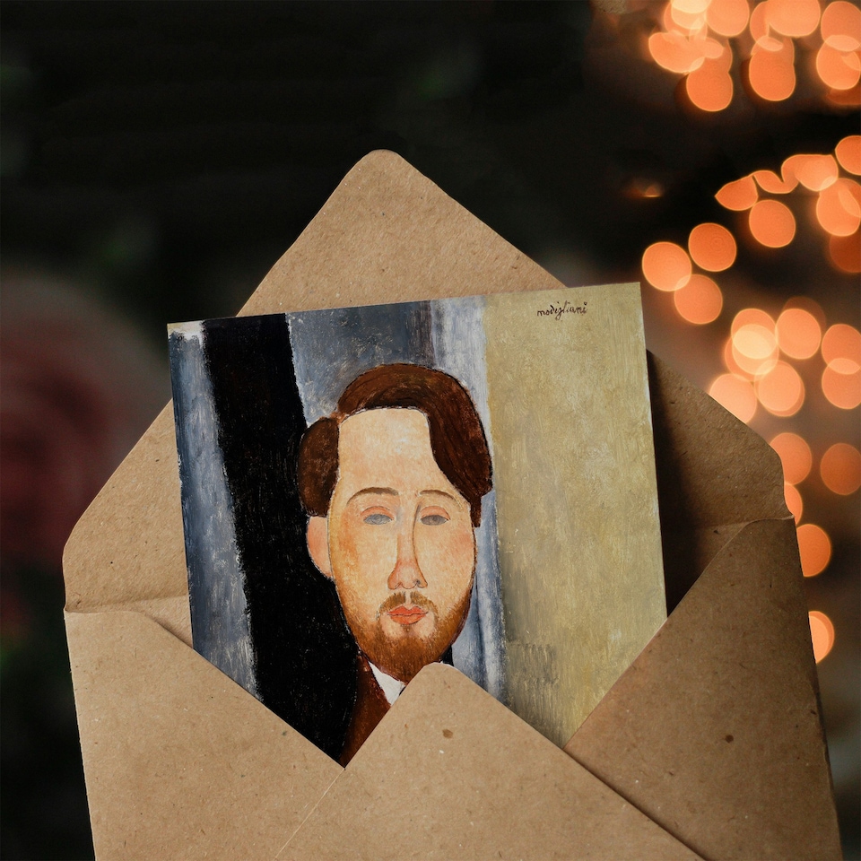 image 1 of Amedeo Modigliani Art Card Leopold Zborowski Portrait