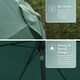 image 5 of VonHaus Steel Parasol Dark Green 2.7m & Base Set (12kg) Green | Black