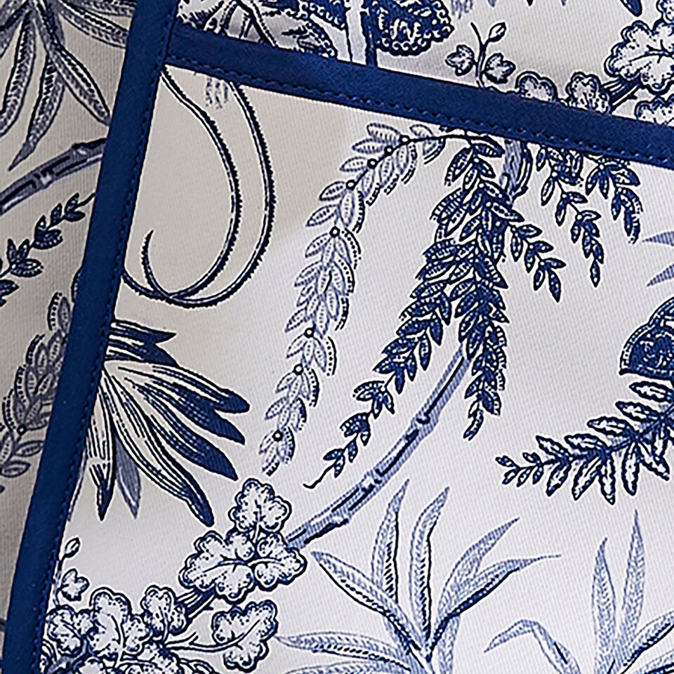 image 1 of Ulster Weavers Willow Toile Double Oven Glove Blue