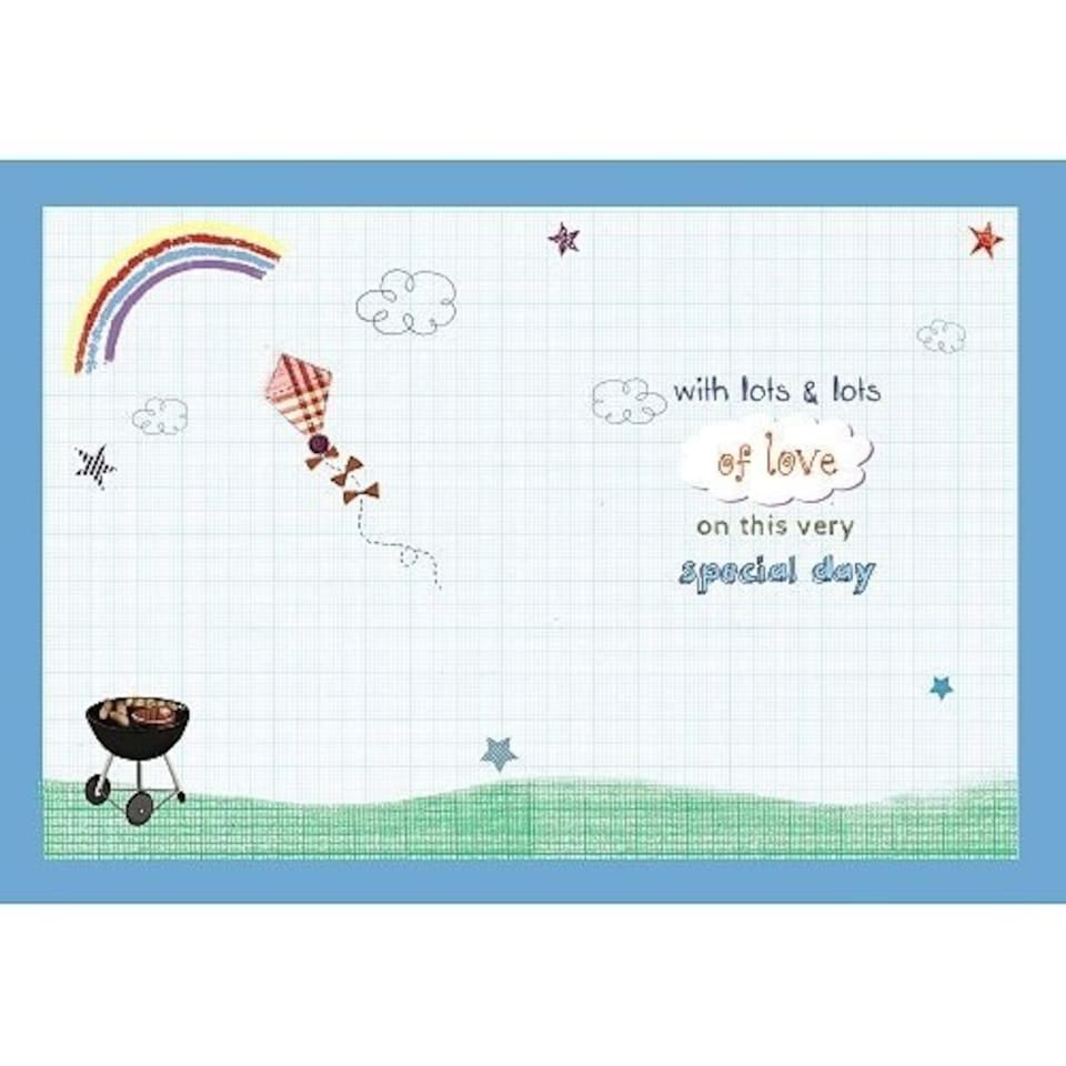image 1 of It's your 1st Father's Day Cute Cat lots of love Greeting Card