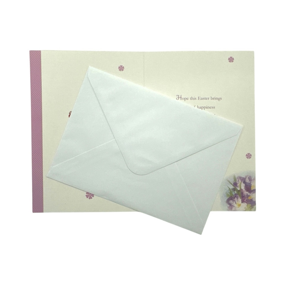 image 1 of For A Dear Godfather Cute Rabbit Floral Design Easter Card
