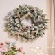 image 2 of XL Snowy Hedgerow Wreath - 60cm