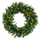 image 6 of HOMCOM Christmas Wreath 50 Warm White LED Lights Ideal Artificial Decor