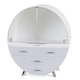 image 1 of Living and Home Dustproof Round Cosmetic Storage Box - Grey
