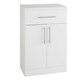 image 1 of Double Door Bathroom Base Unit - Gloss White - (Impact) White