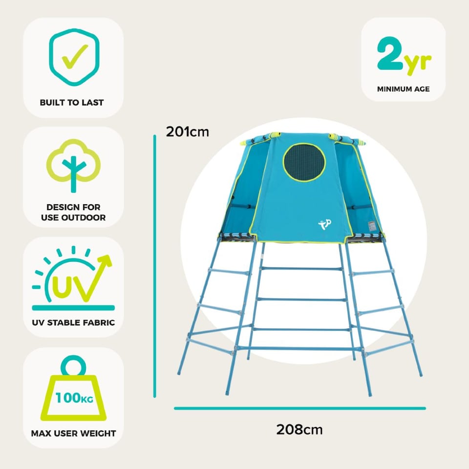 image 1 of TP Explorer Metal Climbing Frame Set & Ripple Slide