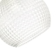 image 2 of Modern Spherical Clear Glass Pendant Light Shade with Square Diamond Ridges | Clear