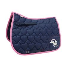 Little Rider Childrens/Kids Little Unicorn Saddle Pad - Navy/Pink - Small Pony